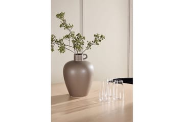 Spisegruppe Flora Rund 120 cm Hvit med 4 stk Edina stoler Svart - Svart - Møbler - Bord - Spisegruppe