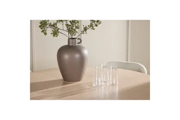 Spisegruppe Flora Rund 120 cm Hvit med 4 stk Lilja stoler - Møbler - Bord - Spisegruppe