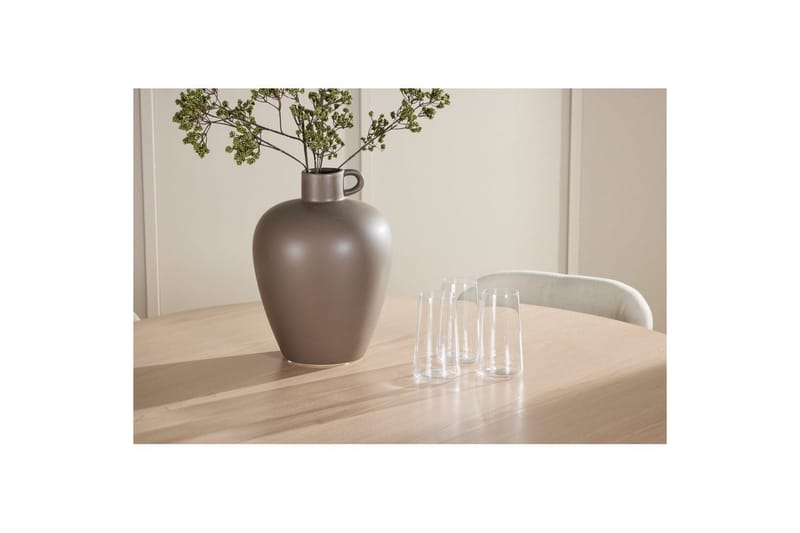 Spisegruppe Flora Rund 120 cm Hvit med 4 stk Lilja stoler - Møbler - Bord - Spisegruppe