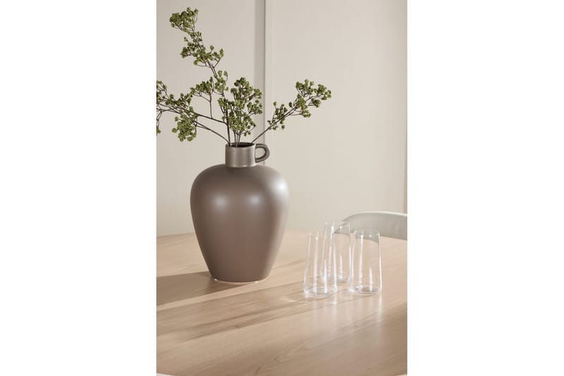 Spisegruppe Flora Rund 120 cm Hvit med 4 stk Lilja stoler - Møbler - Bord - Spisegruppe