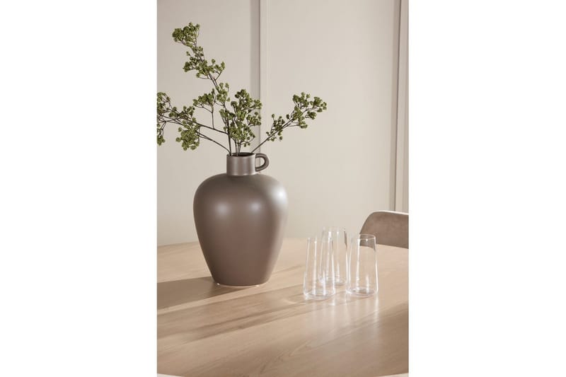 Spisegruppe Flora Rund 120 cm Hvit med 4 stk Night Stoler - Møbler - Bord - Spisegruppe