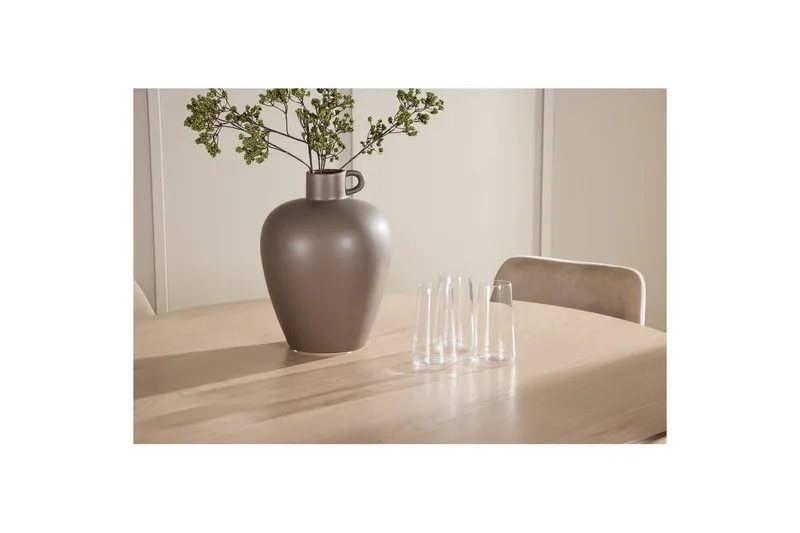 Spisegruppe Flora Rund 120 cm Hvit med 4 stk Night Stoler - Møbler - Bord - Spisegruppe