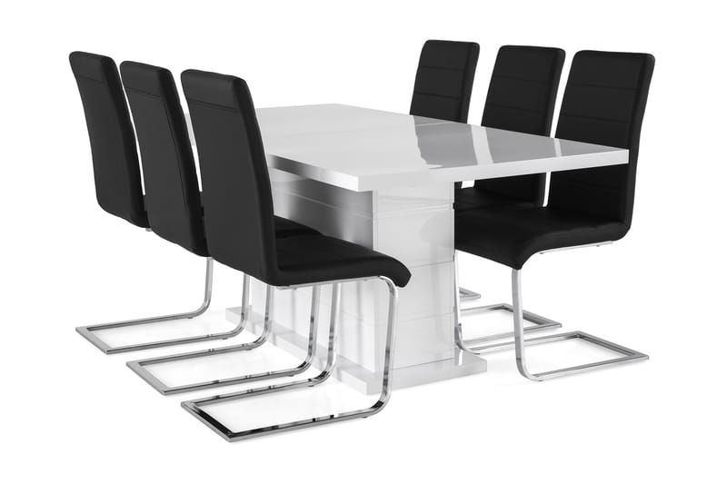 Spisegruppe Griffith Forlengningsbar 180 cm med 6 Jack Stole - Spisegruppe