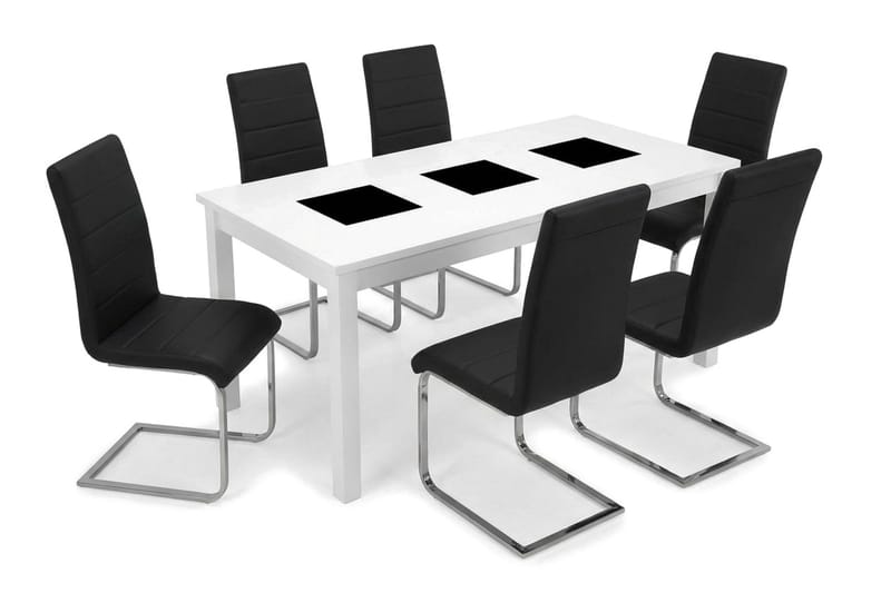 Spisegruppe Jasmin 180 cm uttrekkbar med 6 Cibus stoler - Møbler - Bord - Spisegruppe