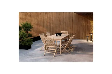 Spisegruppe Kenya 180x90x75, Kenya - Hvitpusset - Møbler - Bord - Spisegruppe