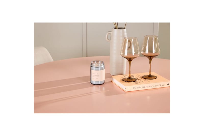 Spisegruppe Lanzo Rund 120 cm med 4 stk Night Stoler Rosa - Rosa - Møbler - Bord - Spisegruppe