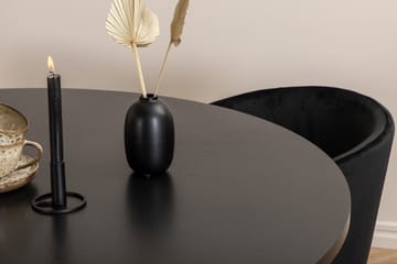 Spisegruppe Möbelfashion Copenhagen spisegruppe 140 cm rund med 4 Berit-stoler Svart - Møbler - Bord - Spisegruppe