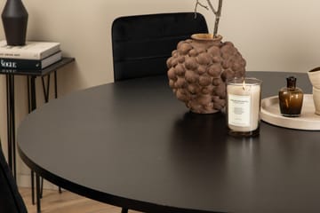 Spisegruppe Möbelfashion Copenhagen spisegruppe 140 cm rund med 4 Windu Lyx-stoler Svart - Møbler - Bord - Spisegruppe