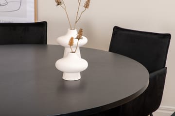 Spisegruppe Möbelfashion Copenhagen spisegruppe 140 cm rund med 4 Petra-stoler Svart - Møbler - Bord - Spisegruppe