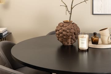 Spisegruppe Möbelfashion Copenhagen spisegruppe 140 cm rund med 6 Velvet-stoler Svart/grå - Møbler - Bord - Spisegruppe
