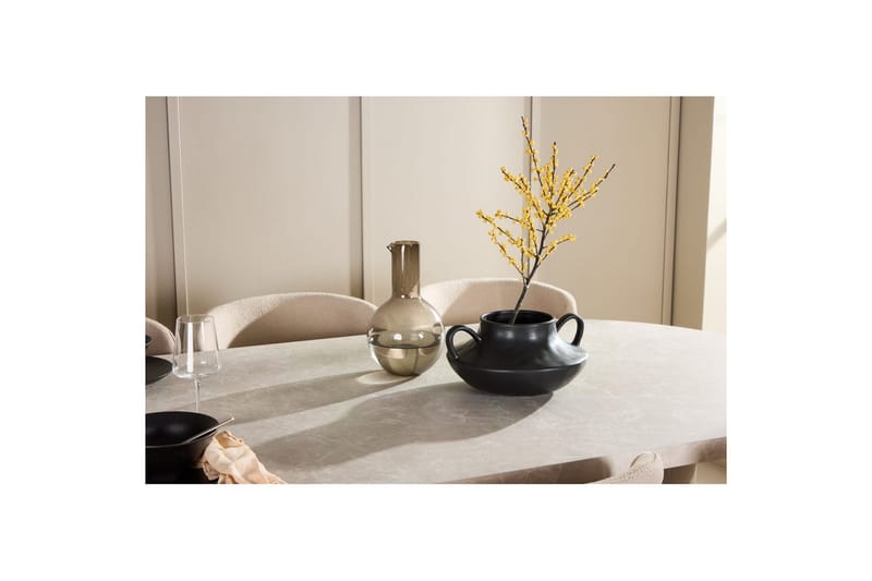 Spisegruppe Narvik 100x200 cm Beige med 6 Astoria Stoler Beige - Beige - Møbler - Bord - Spisegruppe