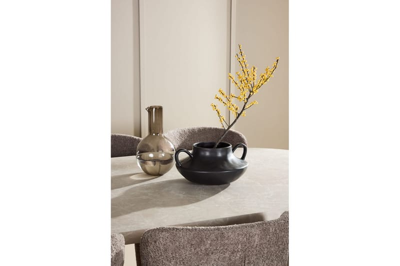 Spisegruppe Narvik 100x200 cm Beige med 6 Astoria Stoler Brun - Brun - Møbler - Bord - Spisegruppe