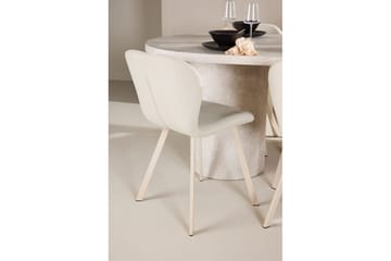 Spisegruppe Narvik 100x200 cm Beige med 6 Lilja Stoler - Møbler - Bord - Spisegruppe