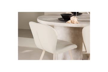 Spisegruppe Narvik 100x200 cm Beige med 6 Lilja Stoler - Møbler - Bord - Spisegruppe