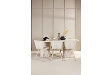 Spisegruppe Narvik 100x200 cm Beige med 6 Lilja Stoler - Møbler - Bord - Spisegruppe