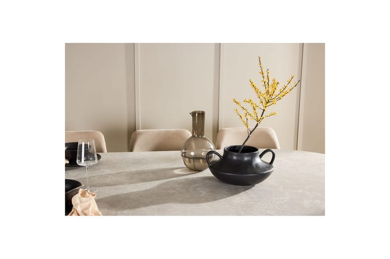 Spisegruppe Narvik 100x200 cm Beige med 6 Night Stoler - Møbler - Bord - Spisegruppe