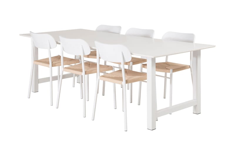 Spisegruppe Noomi 220 cm inkl. 6 Karinne Stoler - Spisegruppe