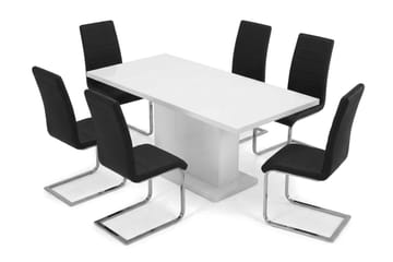 Spisegruppe Ratliff 180 cm uttrekkbar med 4 Cibus stoler - Møbler - Bord - Spisegruppe