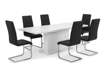 Spisegruppe Ratliff 180 cm uttrekkbar med 4 Cibus stoler - Møbler - Bord - Spisegruppe