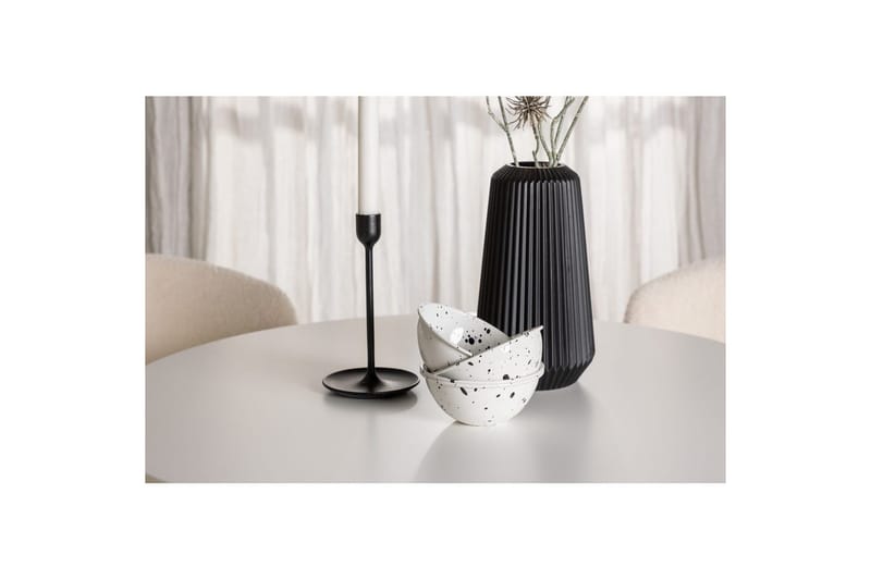 Spisegruppe Rund spisegruppe Hamden, Chico Hvit - M øbler - Bord - Spisegruppe
