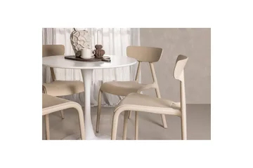 Spisegruppe Rund spisegruppe Hamden, Ursholmen Beige - Beige - Møbler - Bord - Spisegruppe