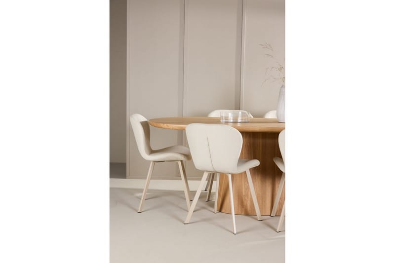 Spisegruppe Stjärnö 200x90 cm Natur med 6 stk Lilja Stoler - Møbler - Bord - Spisegruppe
