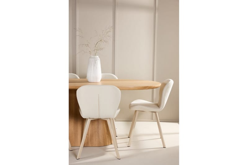 Spisegruppe Stjärnö 200x90 cm Natur med 6 stk Lilja Stoler - Møbler - Bord - Spisegruppe