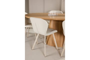 Spisegruppe Stjärnö 200x90 cm Natur med 6 stk Lilja Stoler - Møbler - Bord - Spisegruppe