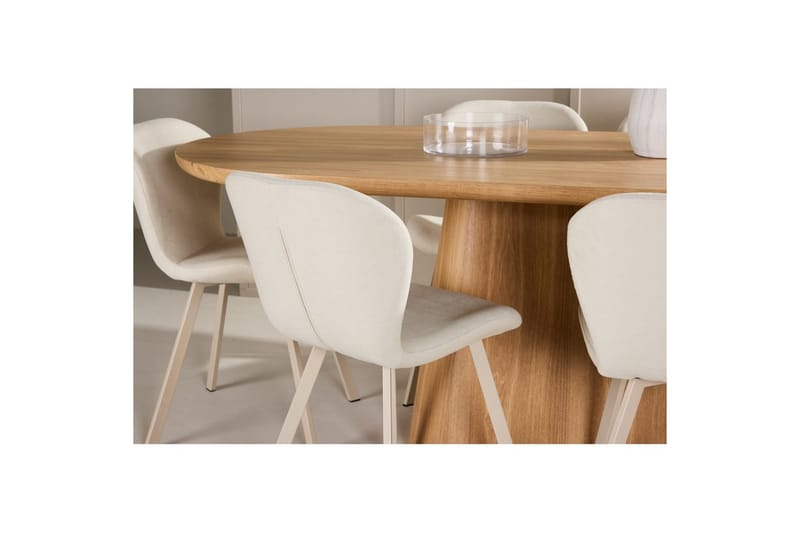 Spisegruppe Stjärnö 200x90 cm Natur med 6 stk Lilja Stoler - Møbler - Bord - Spisegruppe
