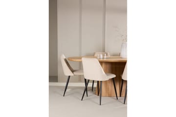 Spisegruppe Stjärnö 200x90 cm Natur med 6 stk Night Stoler - Møbler - Bord - Spisegruppe