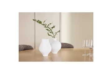 Spisegruppe Strada Rund 120/170 cm Hvit med Astoria Stoler 6 stk, Brun - 6 stk, Brun - Møbler - Bord - Spisegruppe