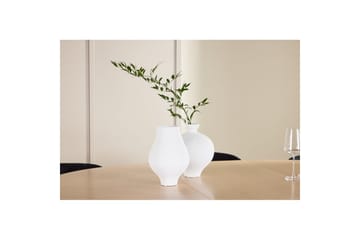 Spisegruppe Strada Rund 120/170 cm Hvit med Edina Stoler 6 stk, Svart - 6 stk, Svart - Møbler - Bord - Spisegruppe