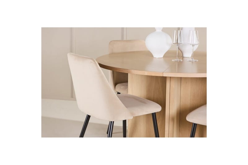 Spisegruppe Strada Rund 120/170 cm med Night Stoler 4 stk - 4 stk - Møbler - Bord - Spisegruppe