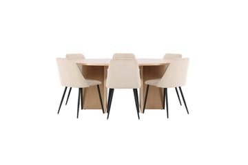 Spisegruppe Strada Rund 120/170 cm med Night Stoler 6 stk - 6 stk - Møbler - Bord - Spisegruppe