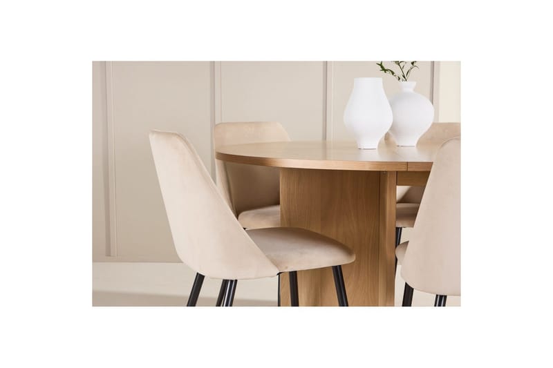 Spisegruppe Strada Rund 120/170 cm med Night Stoler 6 stk - 6 stk - Møbler - Bord - Spisegruppe