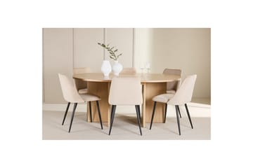 Spisegruppe Strada Rund 120/170 cm med Night Stoler 6 stk - 6 stk - Møbler - Bord - Spisegruppe