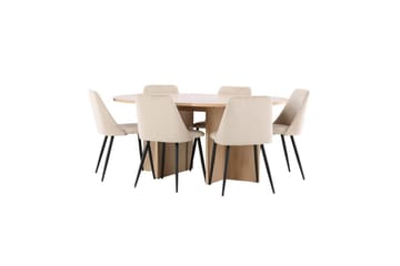 Spisegruppe Strada Rund 120/170 cm med Night Stoler 6 stk - 6 stk - Møbler - Bord - Spisegruppe