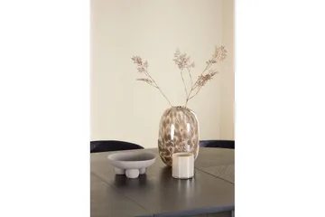 Spisegruppe Strada Rundt 120/170 cm Svart med Edina Stoler 6 stk, Svart - 6 stk, Svart - Møbler - Bord - Spisegruppe