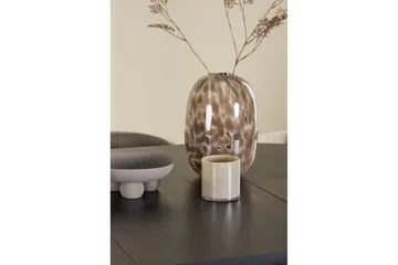 Spisegruppe Strada Rundt 120/170 cm Svart med Edina Stoler 6 stk, Svart / Brun - 6 stk, Svart / Brun - Møbler - Bord - Spisegruppe