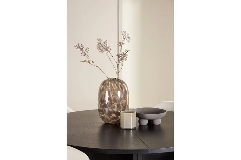 Spisegruppe Strada Rundt 120/170 cm Svart med Lilja Stoler 4 stk - 4 stk - Møbler - Bord - Spisegruppe