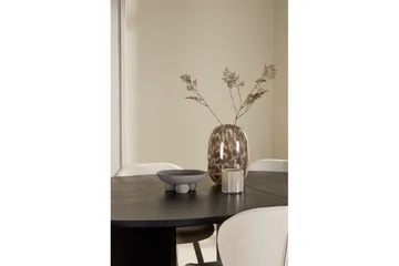 Spisegruppe Strada Rundt 120/170 cm Svart med Lilja Stoler 6 stk - 6 stk - Møbler - Bord - Spisegruppe