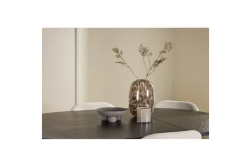 Spisegruppe Strada Rundt 120/170 cm Svart med Lilja Stoler 6 stk - 6 stk - Møbler - Bord - Spisegruppe