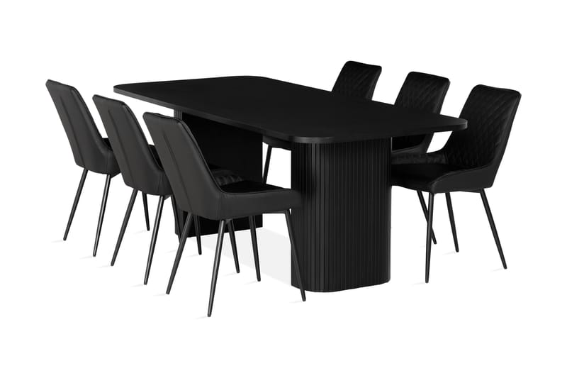 Spisegruppe Uppveda 200 cm inkl. 6 Allavare stoler - Spisegruppe