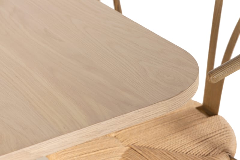Spisegruppe Uppveda 200 cm inkl. 6 Tarina stoler - Hvit/Brun - Spisegruppe