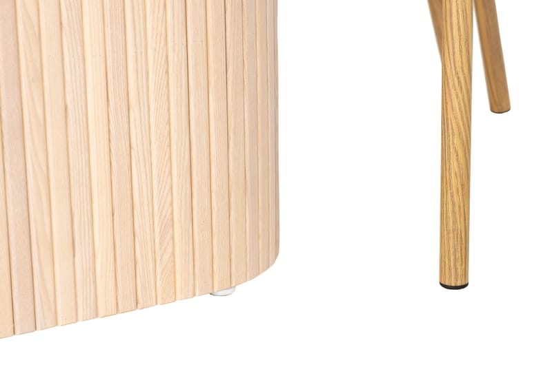 Spisegruppe Uppveda 200 cm inkl. 6 Tarina stoler - Hvit/Brun - Spisegruppe