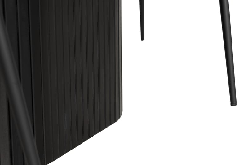 Spisegruppe Uppveda 200 cm inkl. 6 Viberud stoler - Svart - Spisegruppe