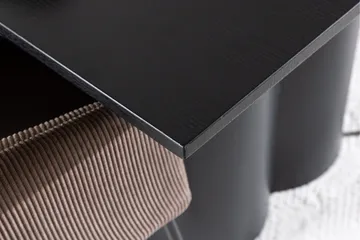 Spisegruppe Venture Home Olivia spisegruppe 210 cm rektangulær med 6 Berit-stoler Svart/Brun/Svart - Møbler - Bord - Spisegruppe