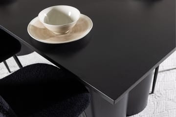 Spisegruppe Venture Home Olivia spisegruppe 210 cm rektangulær med 6 Polar-stoler Svart/Svart/Svart - Møbler - Bord - Spisegruppe