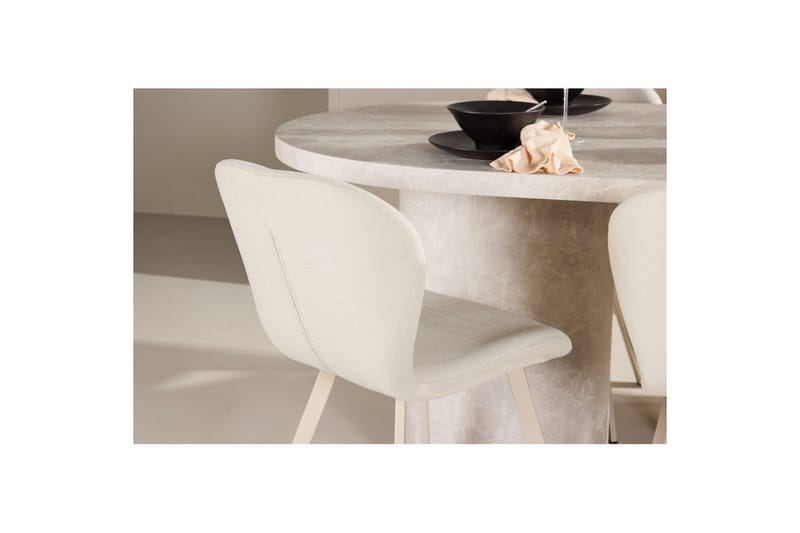 Spisegruppe Venture Home Spisegruppe Venture Home Narvik 100x200 cm beige med 6 stk. Lilja-stoler Beige - Møbler - Bord - Spisegruppe