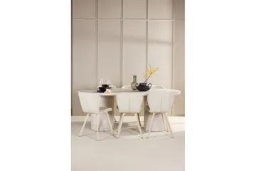 Spisegruppe Venture Home Spisegruppe Venture Home Narvik 100x200 cm beige med 6 stk. Lilja-stoler Beige - Møbler - Bord - Spisegruppe
